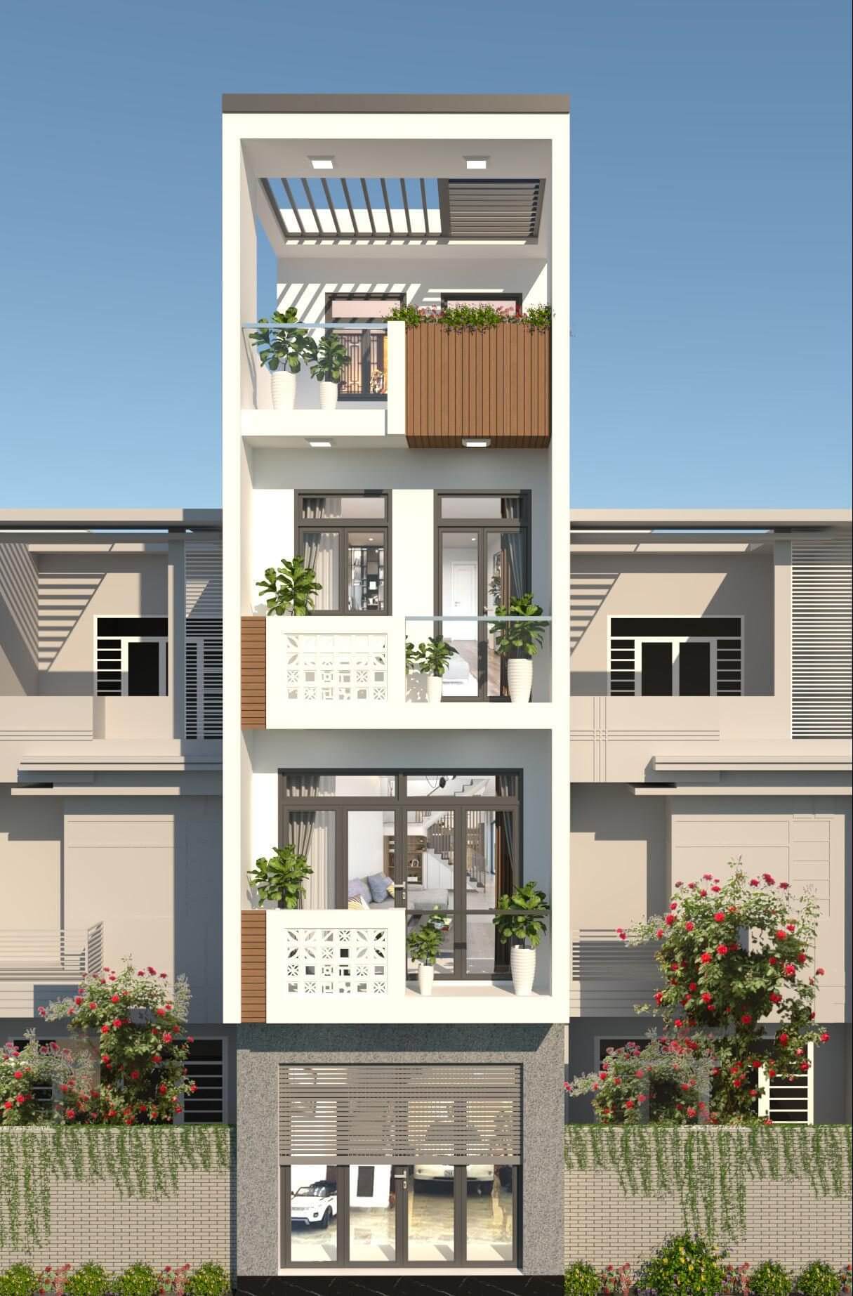 Xem mẫu thiết kế nhà 4 tầng tuyệt đẹp đang được ưa chuộng trong năm