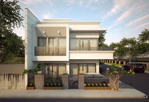 Thiết kế nhà mặt tiền 12m sâu 8m: Top 55+ mẫu hiện đại 2025