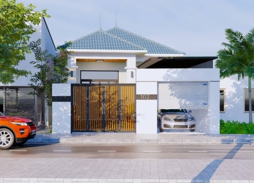 Hơn 99 mẫu thiết kế nhà cấp 4 60m2 hiện đại với 2 phòng ngủ cho năm 2025
