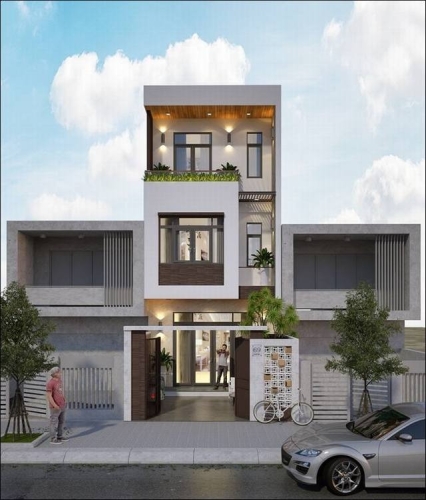 Tổng hợp 35+ mẫu mặt tiền nhà ống 3 tầng hiện đại, hợp xu hướng