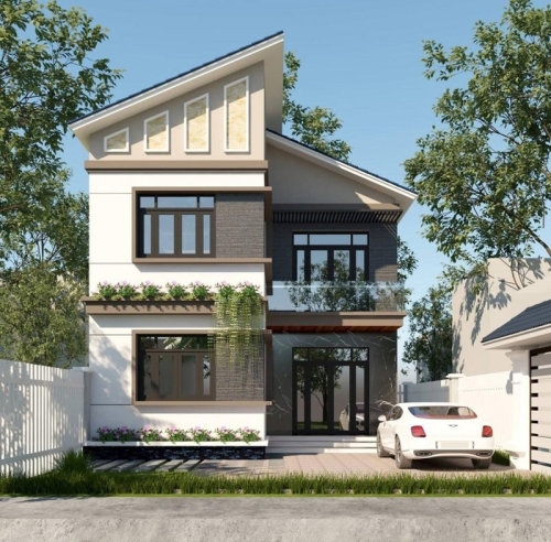 Bí quyết xây nhà 2 tầng 300 triệu ở nông thôn đẹp, tối ưu chi phí