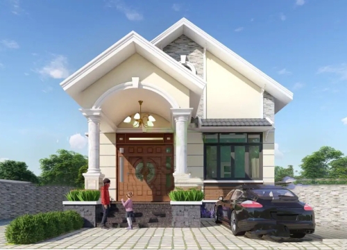 Nhà cấp 4 8x12 3 phòng ngủ: Top 30+mẫu ấn tượng năm 2025