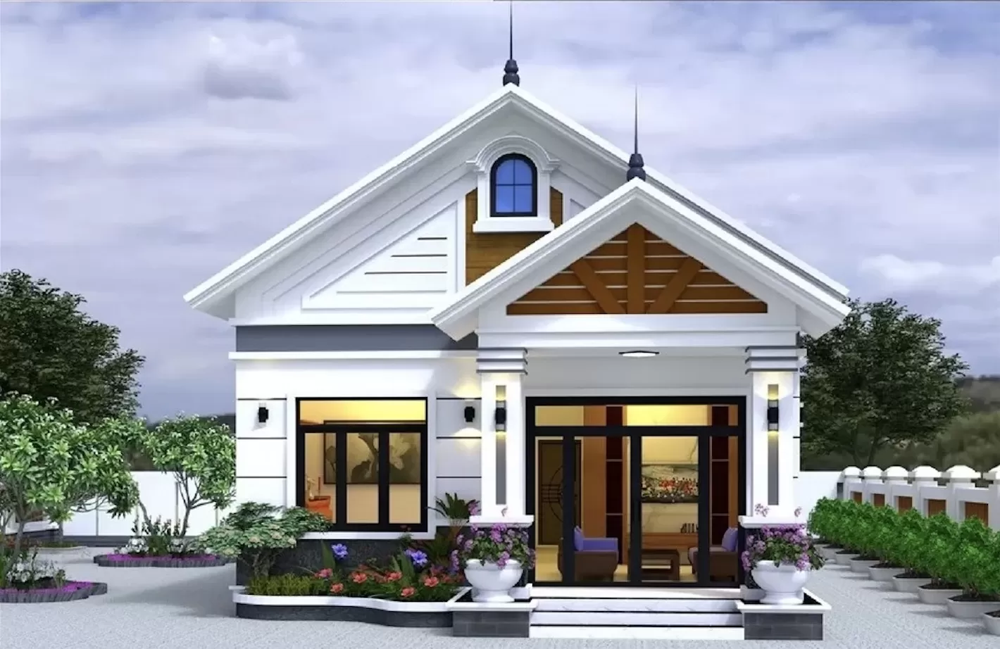 Thiết kế nhà vuông 10x10 1 tầng đẹp: TOP 36+ mẫu HOT