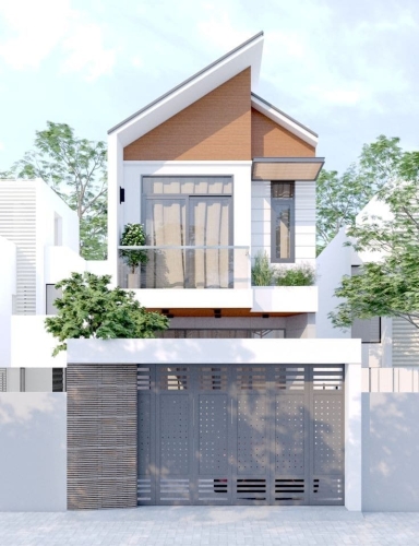 30+ mẫu nhà mái lệch 2 tầng thiết kế đẹp, độc đáo