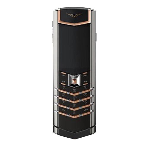 Signature S Thép Bóng Điểm Vàng